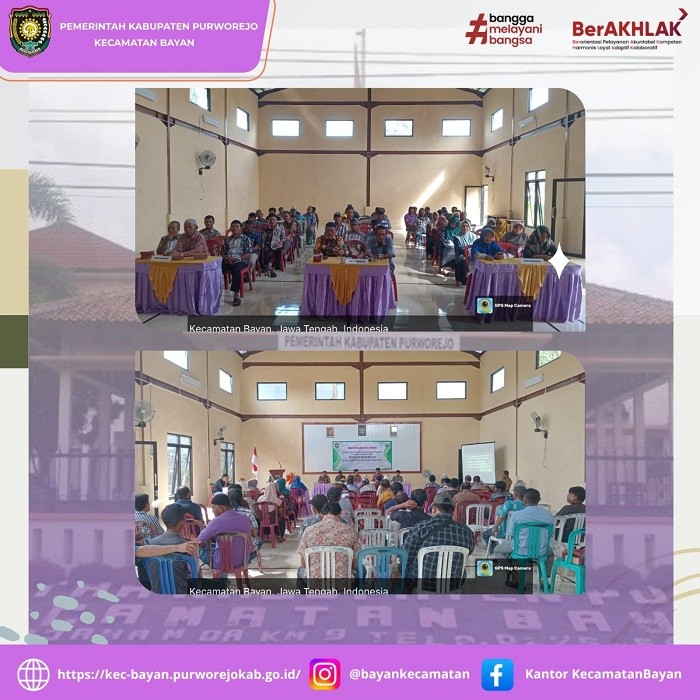 Kecamatan Bayan Hadiri Musdesus Penentuan Program Ketahanan Pangan Tahun Anggaran 2025 di Desa Dukuhrejo