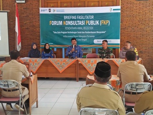 Briefing Fasilitator FKP Pendataan Awal Regsosek