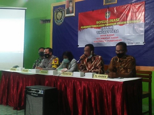 SOSIALISASI PPKM DI DESA BAYAN