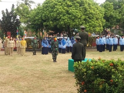 Upacara Penurunan Bendera Peringatan HUT ke-75 Kemerdekaan RI Tahun 2020