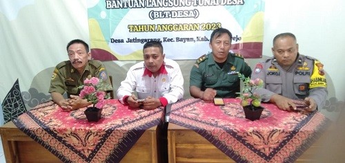 Penyaluran BLT DD bulan Juni Tahun 2023 di Desa Jatingarang