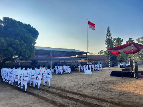 Upacara Penurunan Bendera HUT RI ke 79