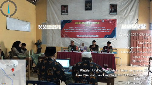 Musdes APBDes Perubahan Desa Tangkisan