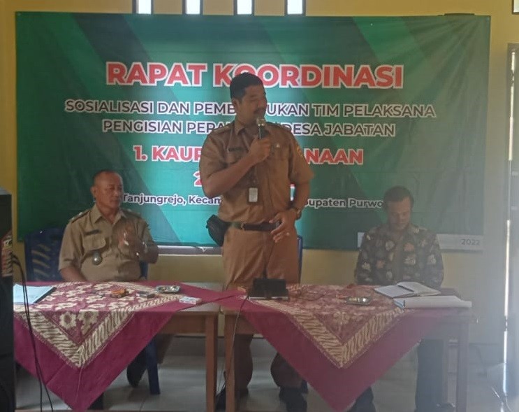 Sosialisasi Pengisian Perangkat Desa di Desa Tanjungrejo