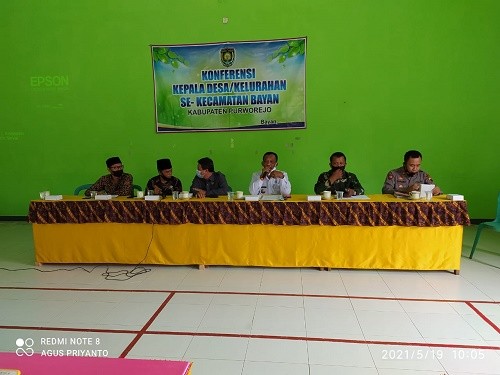 KONFERENSI KADES/KALUR SE-KECAMATAN BULAN MEI 2021