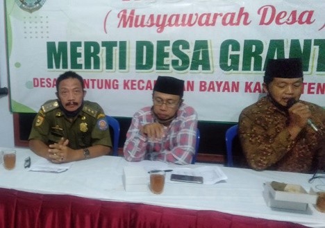 Musdes Persiapan Merti Desa di Desa Grantung