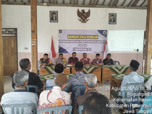 Konsultasi Publik Desa Pogungrejo