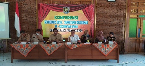 Konferensi Sekdes/Seklur se-Kecamatan Bayan bulan September 2022