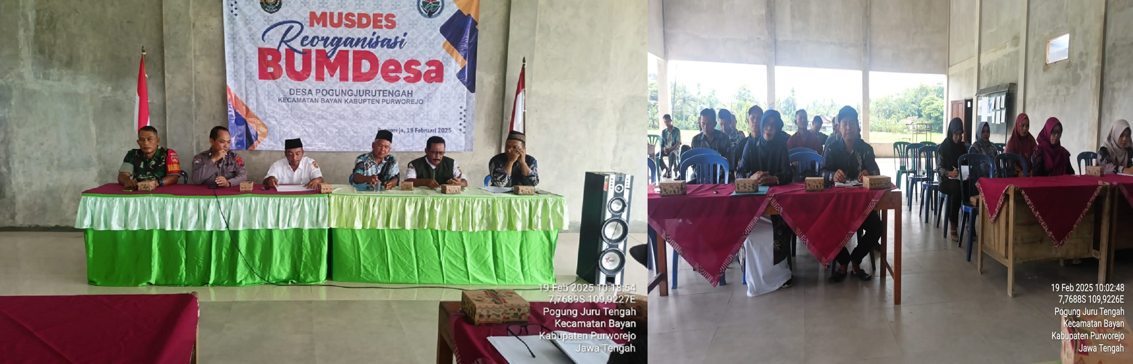 Musdes Reorganisasi Pengurus BUMDesa Sukses Bersama Desa Pogungjurutengah