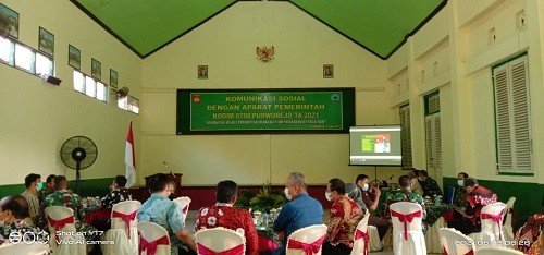 Komunikasi Sosial dengan Aparat Pemerintah oleh Kodim 0708