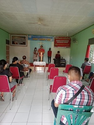 Monitoring kegiatan Paskah di Gereja Desa Dewi