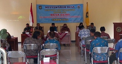 Penetapan dan Pengesahan RKPDes 2023 di  Desa Dewi