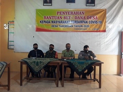 Penyaluran BLT DD Desa Tangkisan