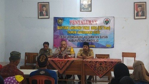 Penyaluran BLT DD Triwulan IV Tahun 2022 di Desa Jatingarang