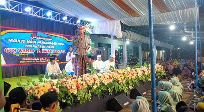 Monitoring acara Peringatan Maulid Nabi Muhammad SAW di Desa Pekutan