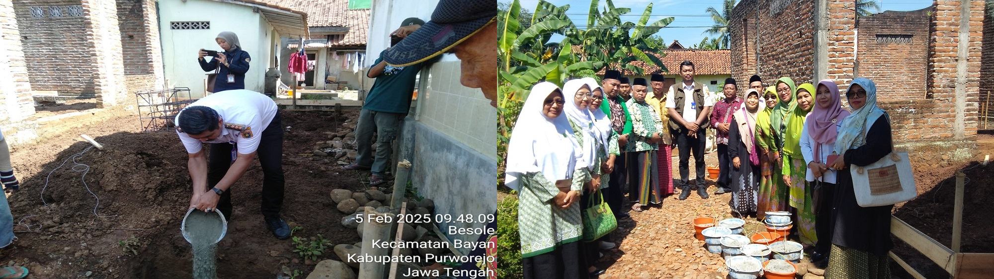 Peletakan Batu Pertama Gedung MWC NU Bayan 