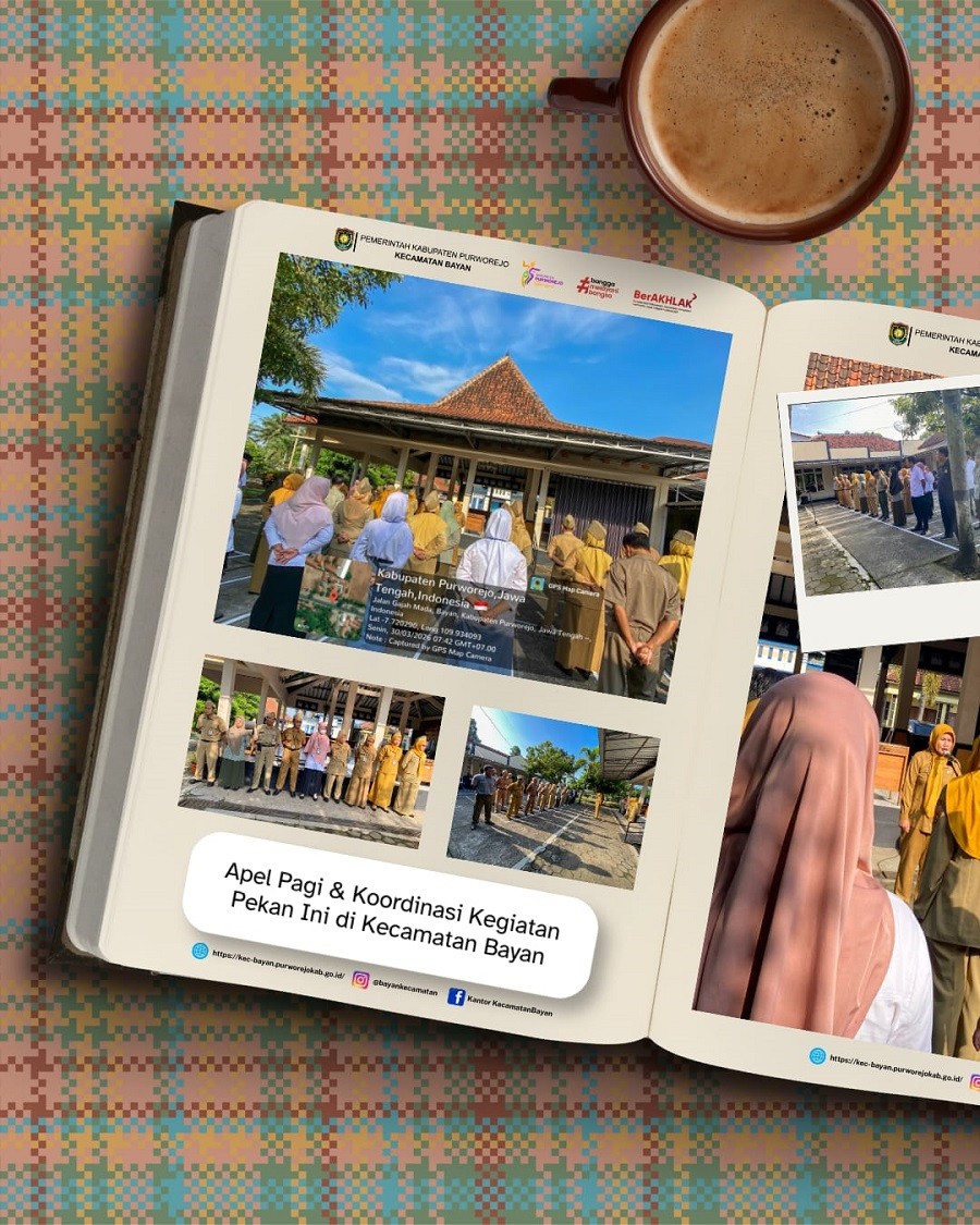 Apel Pagi & Koordinasi Kegiatan Pekan Ini di Kecamatan Bayan