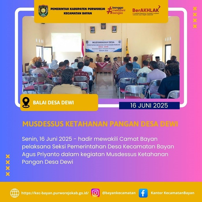 Musdessus Ketahanan Pangan Desa Dewi