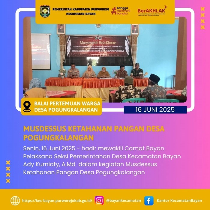 Musdessus Ketahanan Pangan Desa Pogungkalangan