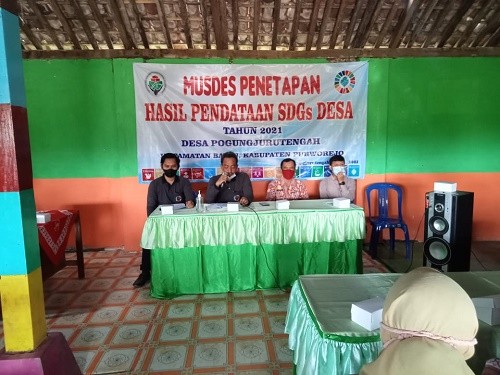 Musdes Penetapan Hasil Pendataan SDGs Desa Pogungjurutengah