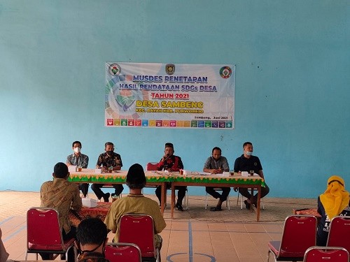 Musdes Penetapan Hasil Pendataan SDGs Desa Sambeng