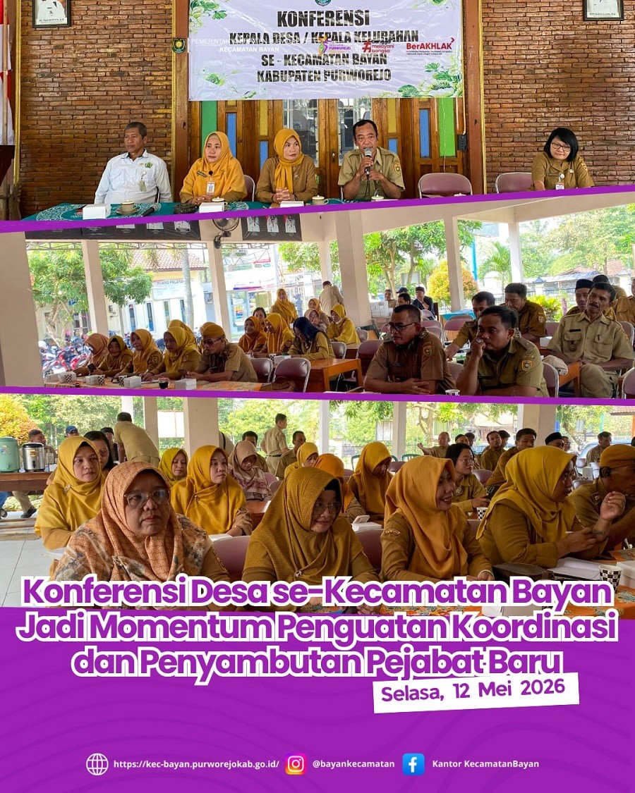 Konferensi Desa se-Kecamatan Bayan Jadi Momentum Penguatan Koordinasi dan Penyambutan Pejabat Baru