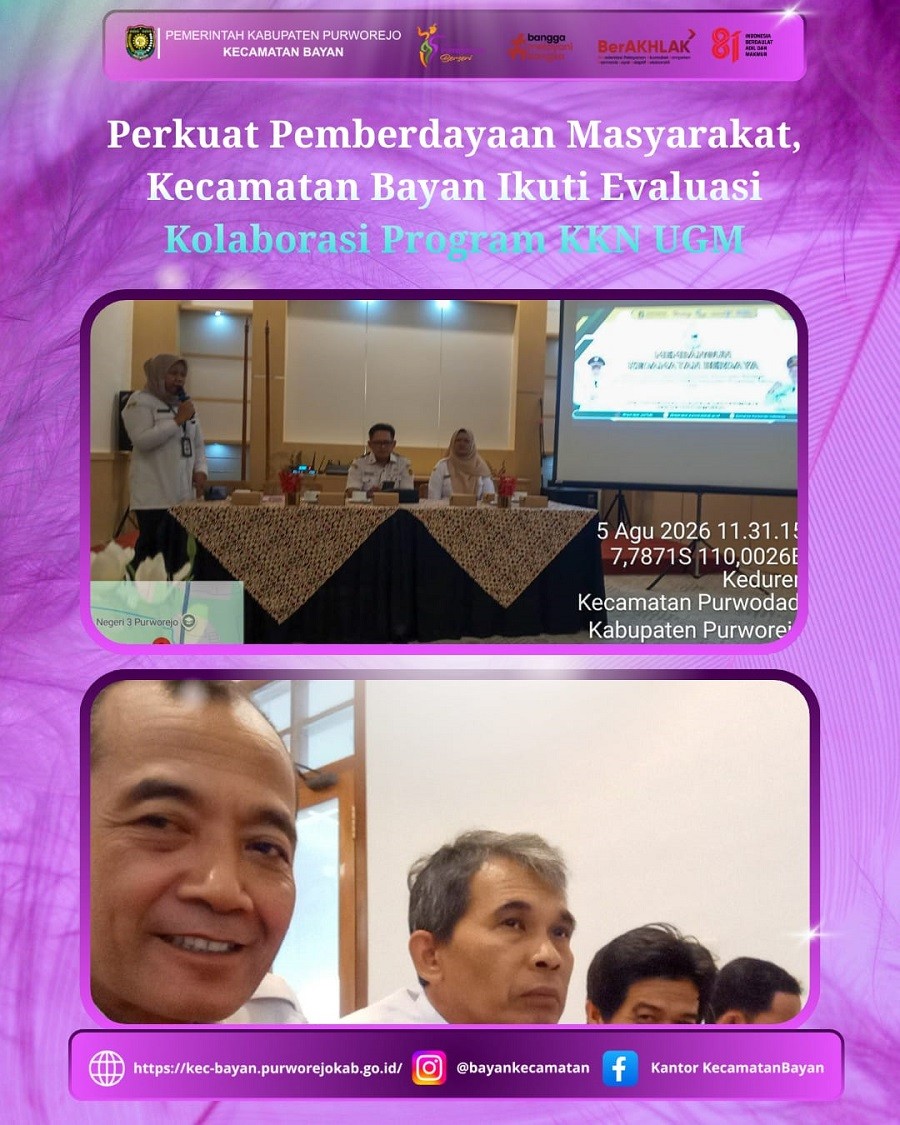 Perkuat Pemberdayaan Masyarakat, Kecamatan Bayan Ikuti Evaluasi Kolaborasi Program KKN UGM