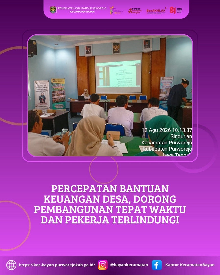 Percepatan Bantuan Keuangan Desa, Dorong Pembangunan Tepat Waktu dan Pekerja Terlindungi