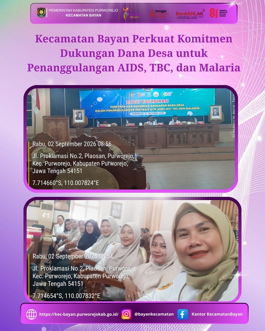 Kecamatan Bayan Perkuat Komitmen Dukungan Dana Desa untuk Penanggulangan AIDS, TBC, dan Malaria