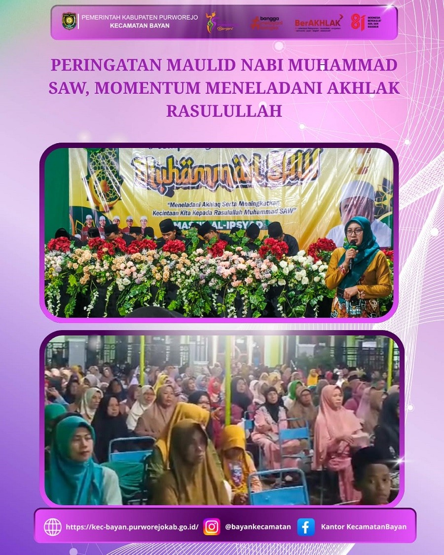 PERINGATAN MAULID NABI MUHAMMAD SAW, MOMENTUM MENELADANI AKHLAK RASULULLAH