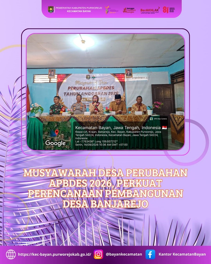 MUSYAWARAH DESA PERUBAHAN APBDES 2026, PERKUAT PERENCANAAN PEMBANGUNAN DESA BANJAREJO