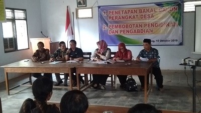 PENETAPAN BAKAL CALON PERANGKAT DESA SAMBENG